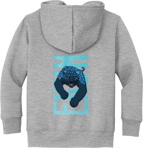 Ekun Hero Pose  Toddler Fleece Full-Zip Hoodie