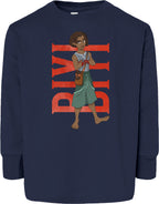 Biyi Hero Pose Toddler Fine Jersey Long Sleeve Tee