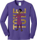 Toye Hero Pose Youth Long Sleeve Cotton Tee