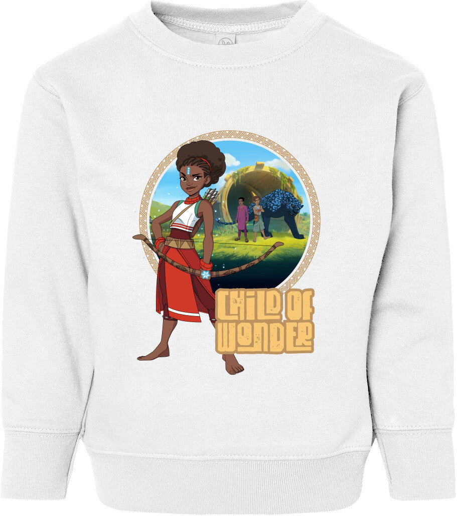 Iyanu Child of Wonder Toddler Fleece Crewneck Sweatshirt