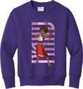Iyanu Hero Pose Youth Fleece Crewneck