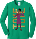 Toye Hero Pose Youth Long Sleeve Cotton Tee