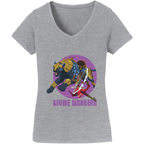 Iyanu & Ekun Divine Wonders Women's Cotton V-Neck Tee