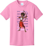 Iyanu Hero Pose Youth 100% Cotton Tee