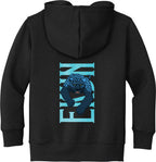 Ekun Hero Pose Toddler Fleece Full-Zip Hoodie