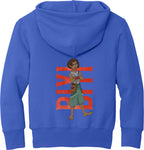 Biyi Hero Pose Youth Fleece Pullover Hoodie