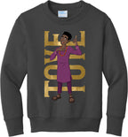Toye Hero Pose Youth Fleece Crewneck